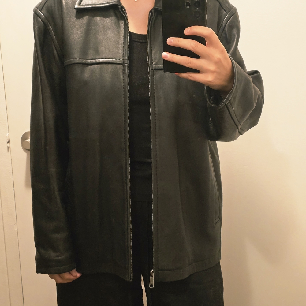 Genuine Black Leather Jacket
